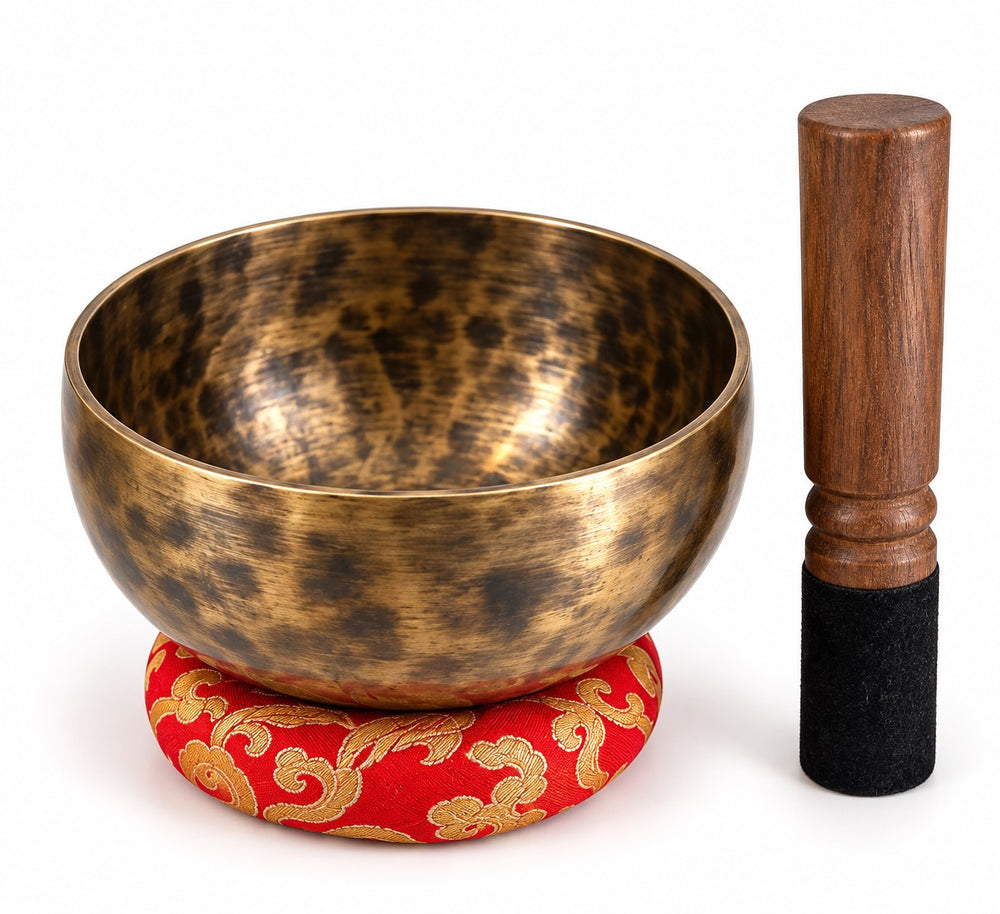 Antique/darker hammered bronze bowl