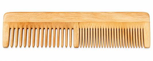 Dual-Tooth Wooden Hair Comb