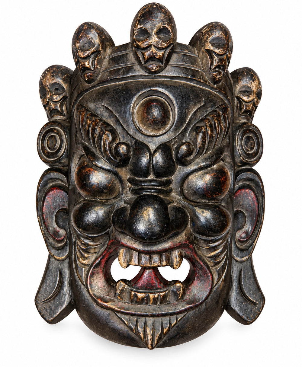Black Himalayan Guardian Mask