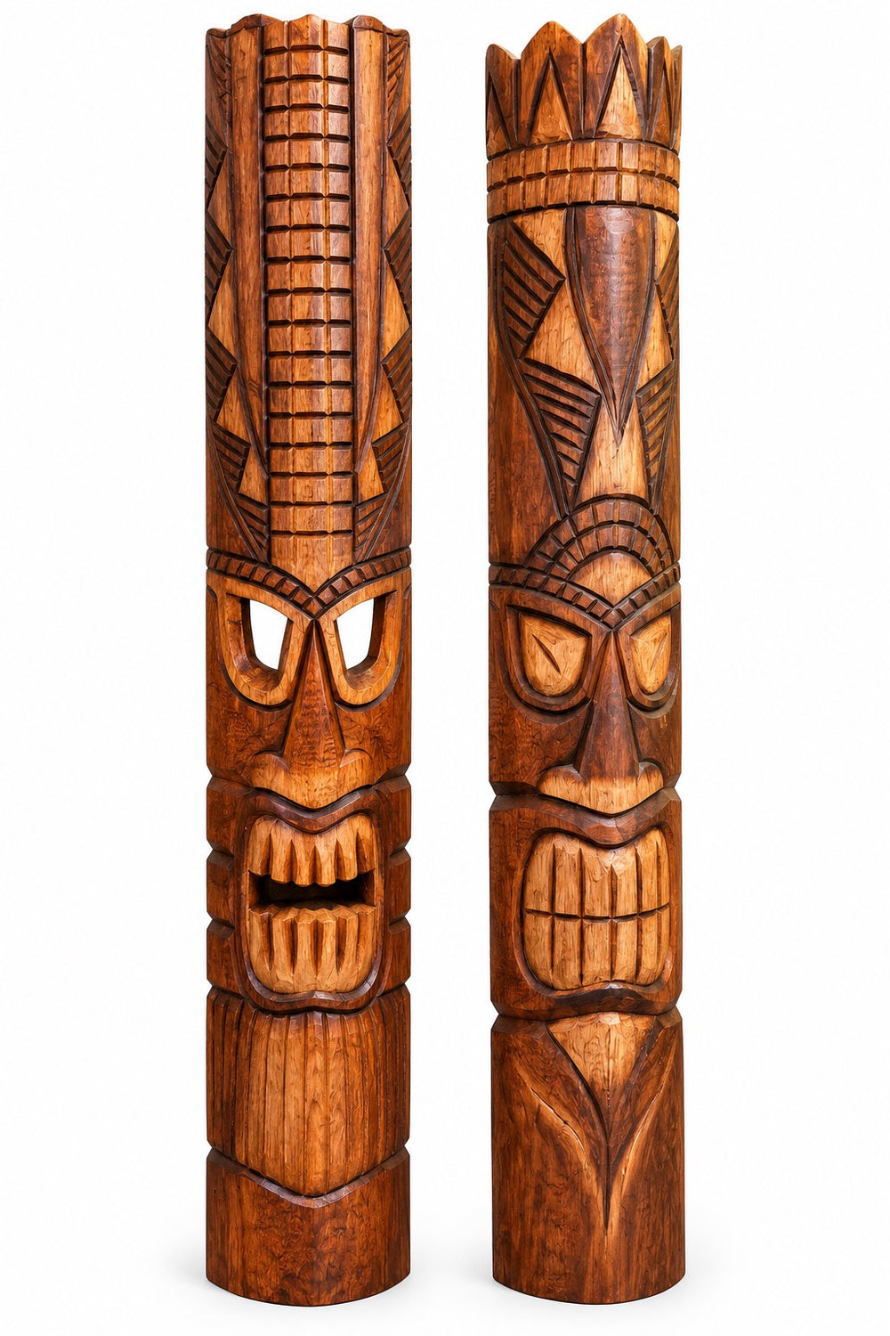 wood tiki mask 40 inch