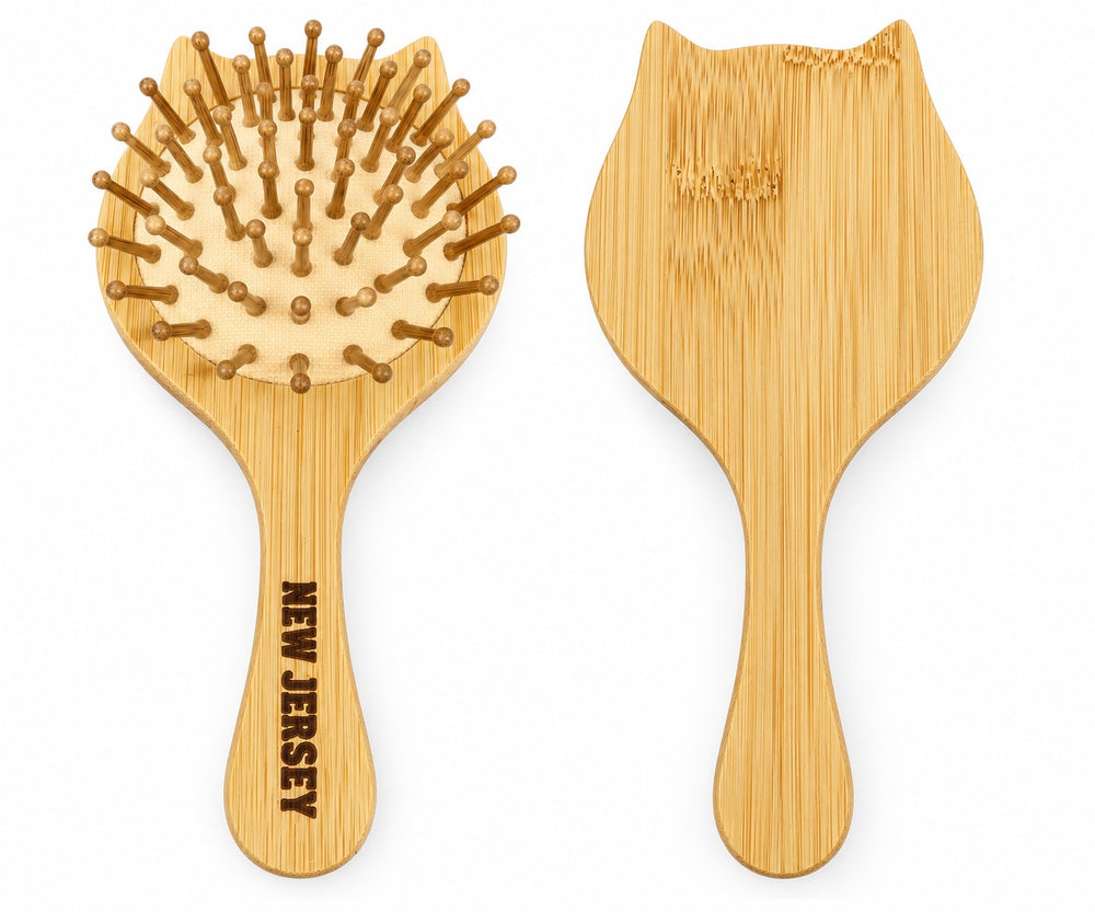 Cat-Shaped Bamboo hair Brush