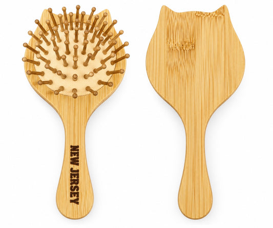 Cat-Shaped Bamboo hair Brush