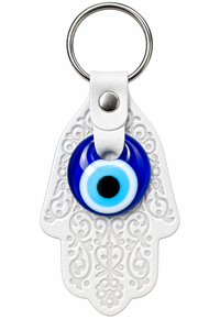 Hamsa Evil Eye Keychain