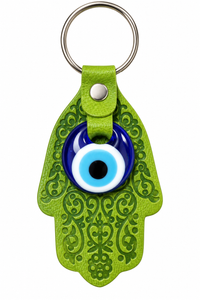 Hamsa Evil Eye Keychain