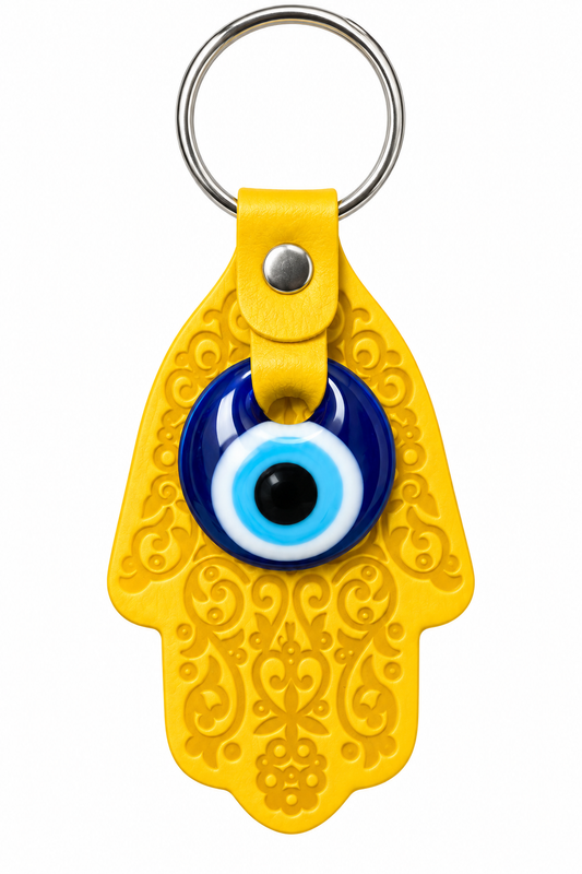 Hamsa Evil Eye Keychain