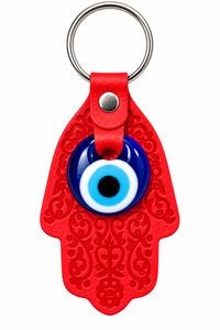 Hamsa Evil Eye Keychain